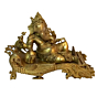 Brass Sitting Ganesha Statue Idol KBH01369