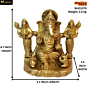 Brass Riddhi Siddhi Ganesha Statue Idol KBH01370