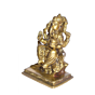 Brass Ganesha Sitting on Rat Idol KBH01373
