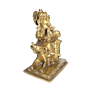 Brass Ganesha Sitting on Rat Idol KBH01373