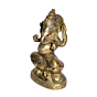 Brass Ganesha Sitting on Kamal Idol KBH01374