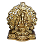 Brass Ganesha with Riddhi Siddhi Idol KBH01377