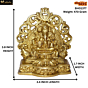 Brass Ganesha with Riddhi Siddhi Idol KBH01377