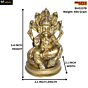 Brass Sheshnag Ganesha Idol KBH01379