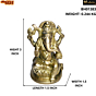 Brass Ganesha Sitting Idol KBH01383