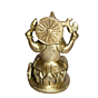 Brass Ganesha Sitting Idol KBH01383