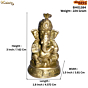 Brass Turban Ganesha Idol KBH01384
