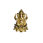 Brass Kamal Sitting Ganesha Idol KBH01386