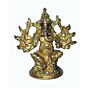 Brass 12-Hand Ganesha Idol KBH01387
