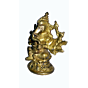 Brass 12-Hand Ganesha Idol KBH01387