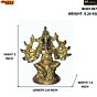 Brass 12-Hand Ganesha Idol KBH01387