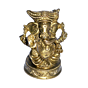 Brass Mukut Ganesha Idol KBH01388