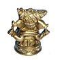 Brass Mukut Ganesha Idol KBH01388