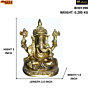 Brass Small Ganesha Idol KBH01390
