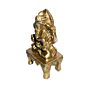 Brass Bajath Ganesha Small Idol KBH01400