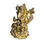 Brass Kamal Sitting Ganesha Idol KBH01406