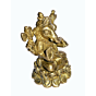 Brass Kamal Sitting Ganesha Idol KBH01406
