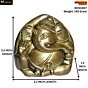Brass Laddu Ganesha Idol KBH01407