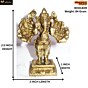 Brass 12-Hand Standing Ganesha Idol KBH01409