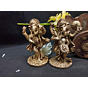 Brass Musical Ganesha Set , 2 Pieces Mid Idols