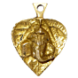 Brass Pan-Shaped Ganesha Hanging Idol KBH01430