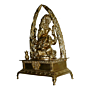 Brass Katar Ganesha Sinhasan Idol KBH01445