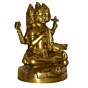 Brass Dattatray Sitting , Hindu Idol KBH01460