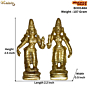 Brass Riddhi Siddhi Pair Small Idols KBH01484