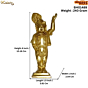 Brass Shreenathji Idol KBH01489