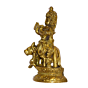 Brass Krishna With Cow Idol KBH01492