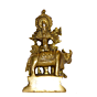 Brass Krishna With Cow Idol KBH01492