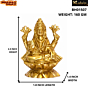 Brass Laxmi Sitting on Kamal Idol KBH01507