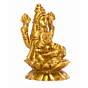 Brass Laxmi Sitting on Kamal Idol KBH01507