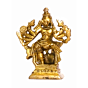 Brass Mahishasura Mardini , Goddess Durga Idol KBH01513