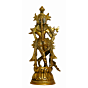 Brass Krishna Standing Mid Idol KBH01521
