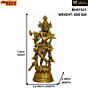 Brass Krishna Standing Mid Idol KBH01521