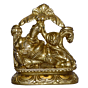 Brass Radha Krishna Sitting Mid Idol KBH01531