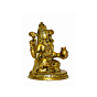 Brass Laxmi Sitting Mid Idol KBH01537