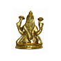 Brass Laxmi Sitting Mid Idol KBH01537