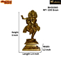 Brass Krishna Dancing Standing Mid Idol KBH01540