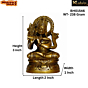 Brass Krishna Sitting Mid Idol KBH01546