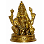 Brass Laxmi Sitting Mid Idol KBH01547