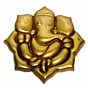 Brass Ganesha Plate Hanging Mid Idol KBH01557