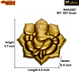 Brass Ganesha Plate Hanging Mid Idol KBH01557