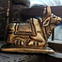 Brass Nandi Sitting Small Idol KBH01593