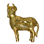 Brass Kamdhenu Cow Mid Idol KBH01594