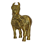 Brass Kamdhenu Cow Mid Idol KBH01594