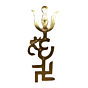 Brass Trishul Om Wall Hanging KBH01618