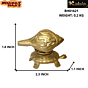 Brass Tortoise with Sankh Mid Idol KBH01621