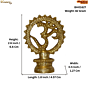 Brass Om Round Kaman Small Idol KBH01627
